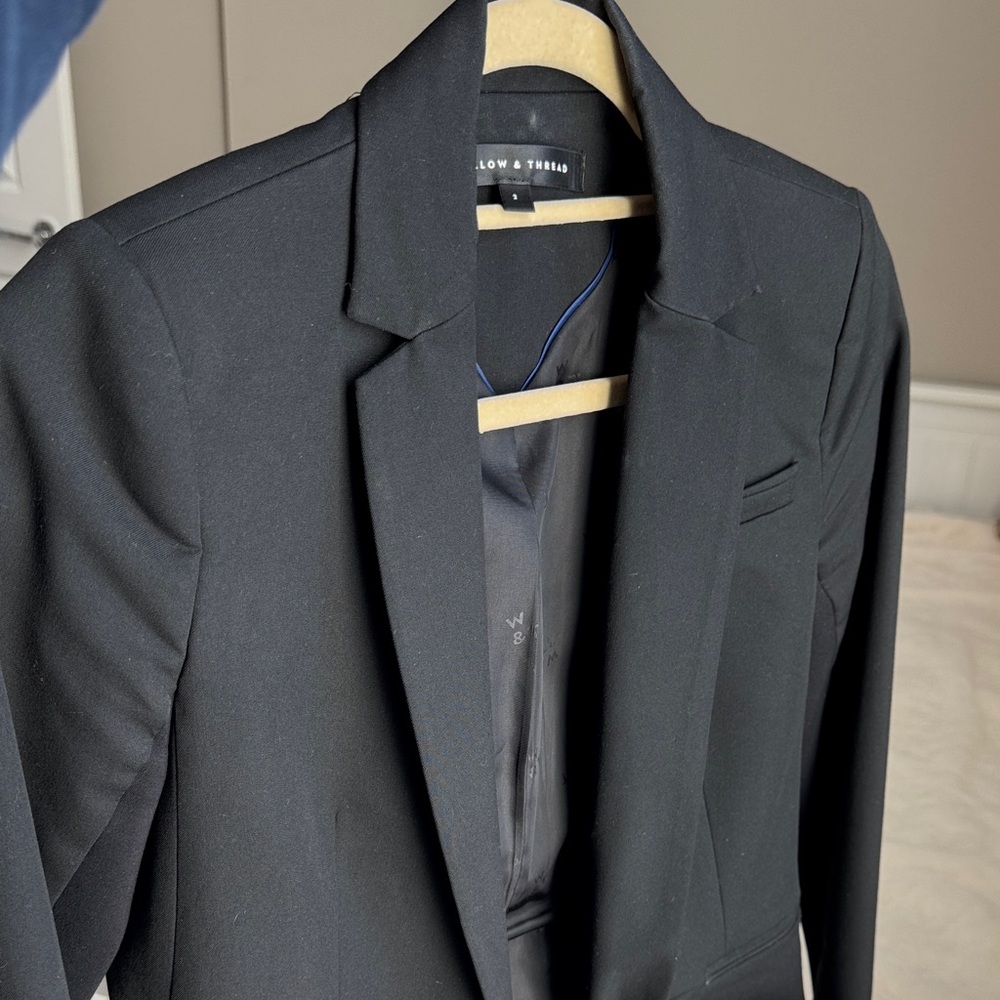 Classic Black Blazer by Willow & Thread